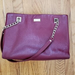 Kate Spade Wine-Colored Purse VGUC